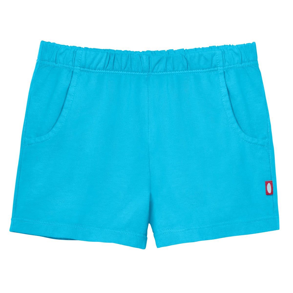 Girls Soft Cotton UPF 50+ Jersey Pocket Shorts | Turquoise