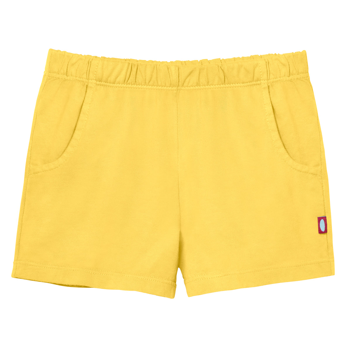 Girls Soft Cotton UPF 50+ Jersey Pocket Shorts | Yellow