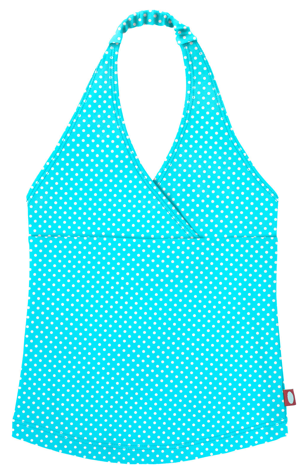 Turquoise w/ White Polkadots