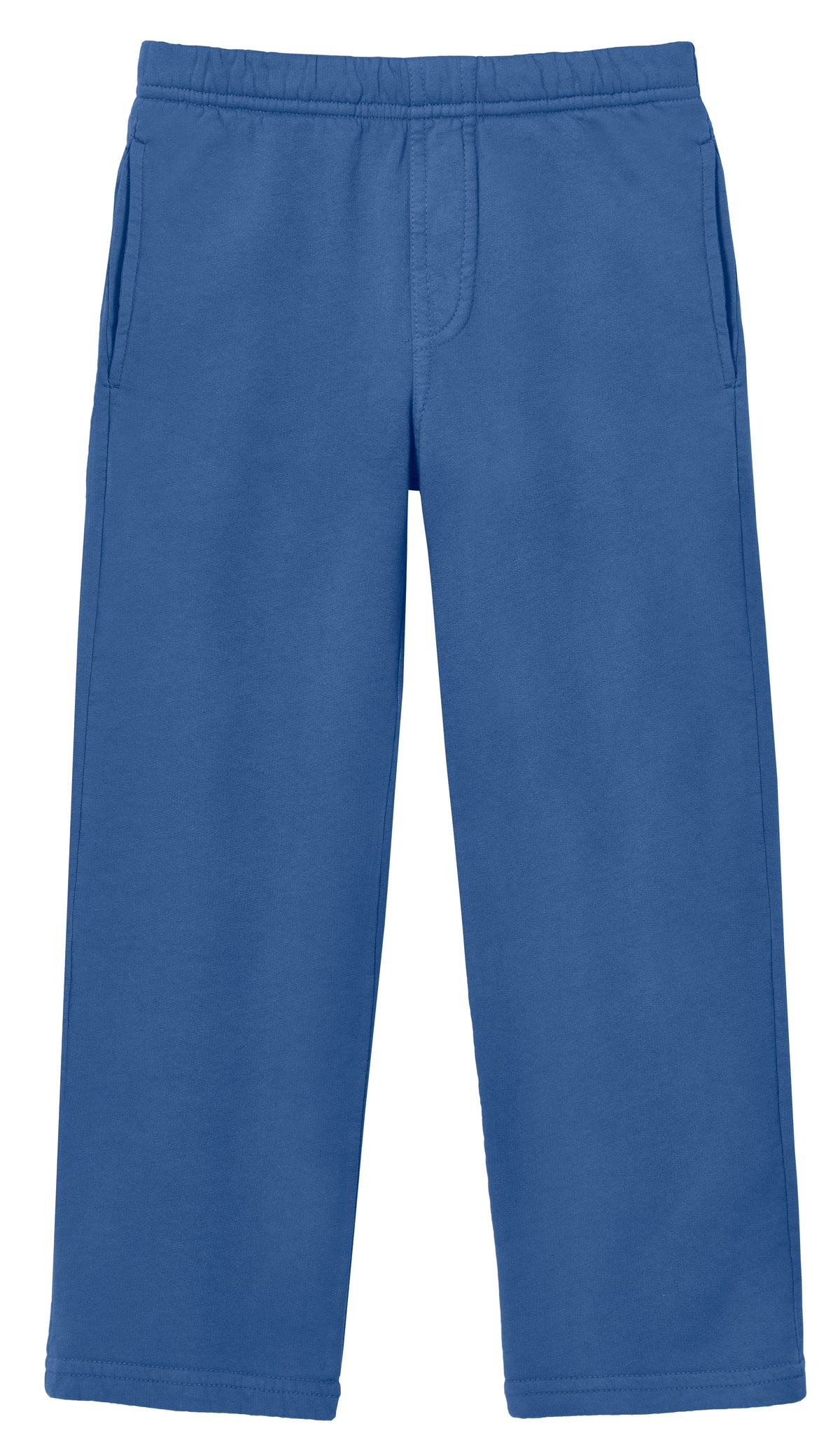 Boys Soft Cotton Fleece Straight Leg Pocket Pant | Smurf