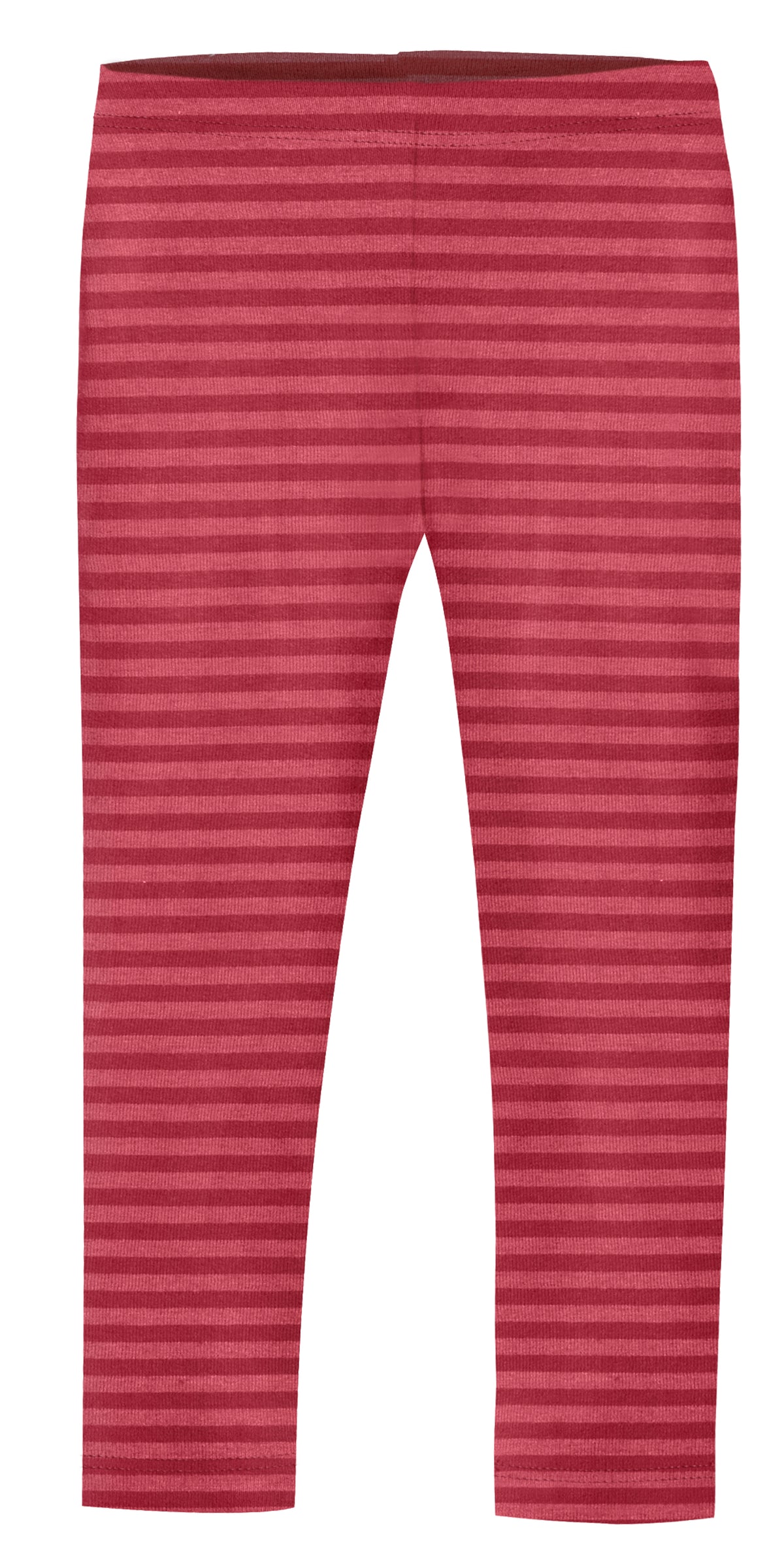 Girls Soft Stripe Leggings  | Red