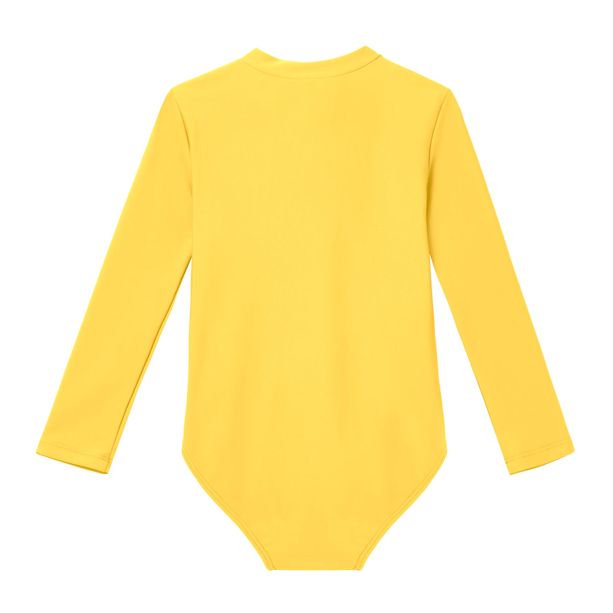 Girls UPF 50+ One-Piece Long Sleeve Swimsuit | Yellow