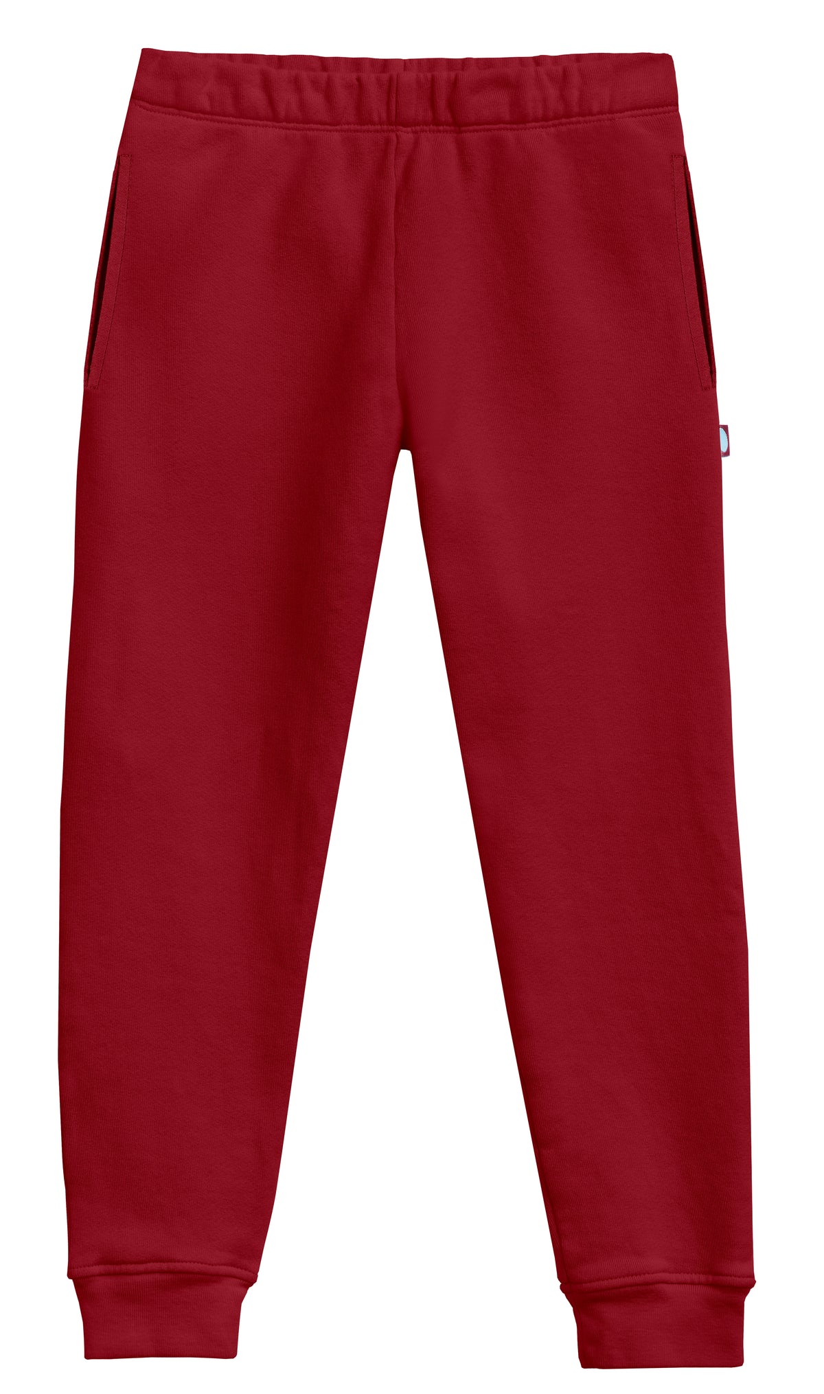 Boys and Girls Lightweight Soft Cotton Fleece Pocket Jogger | Red