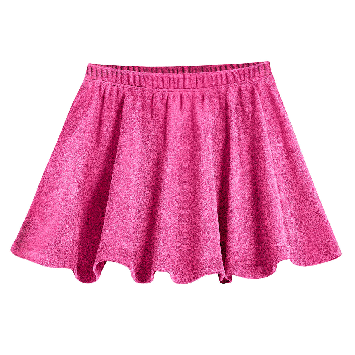 Girls Novelty Circle Skirt | Fuchsia Sparkly Shimmer