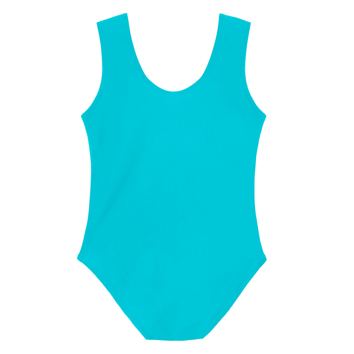 Girls UPF 50+ One-Piece Ruffle Front Swimsuit  | Turquoise