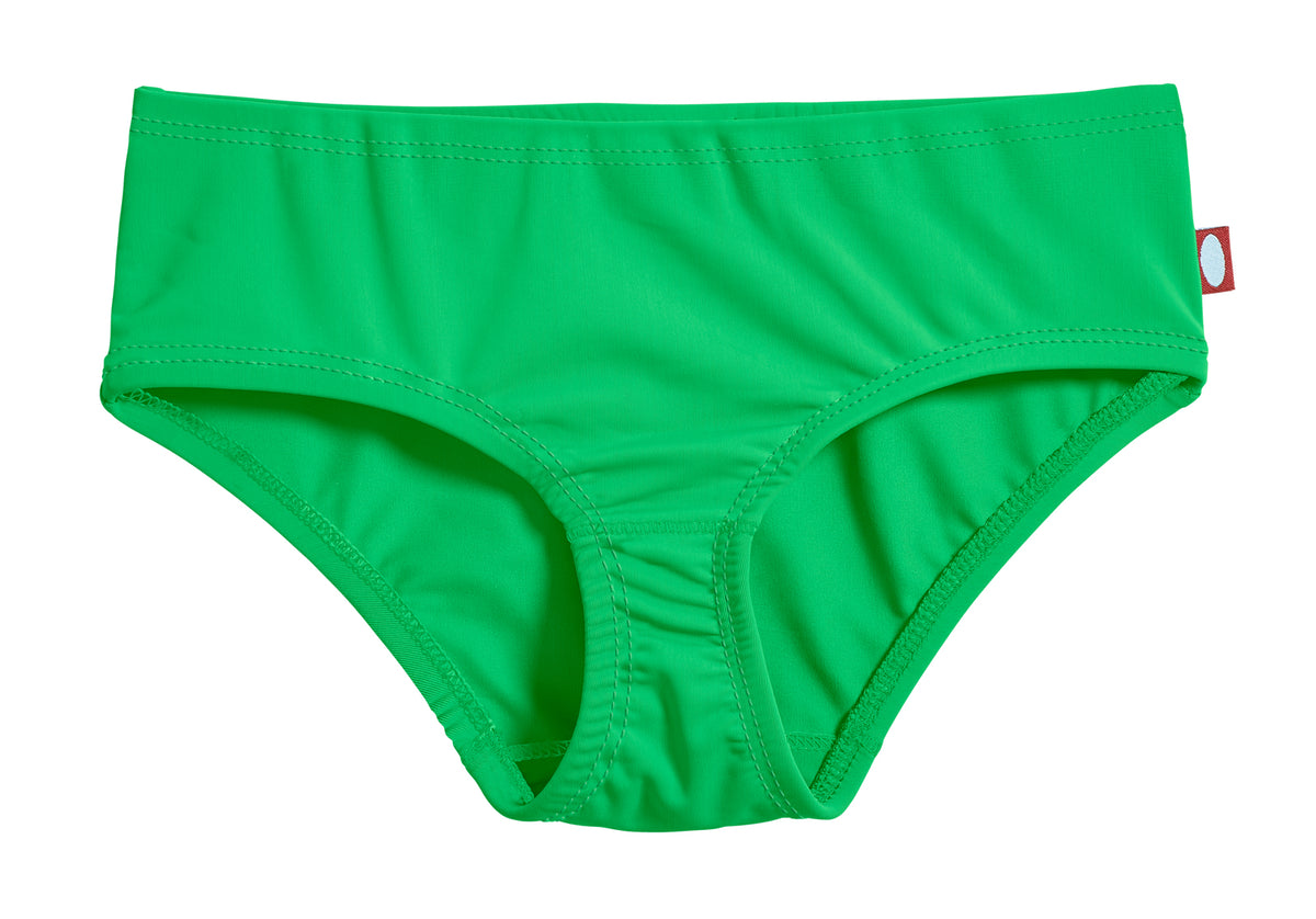 Girls UPF 50+ Swimming Briefs | Elf Green