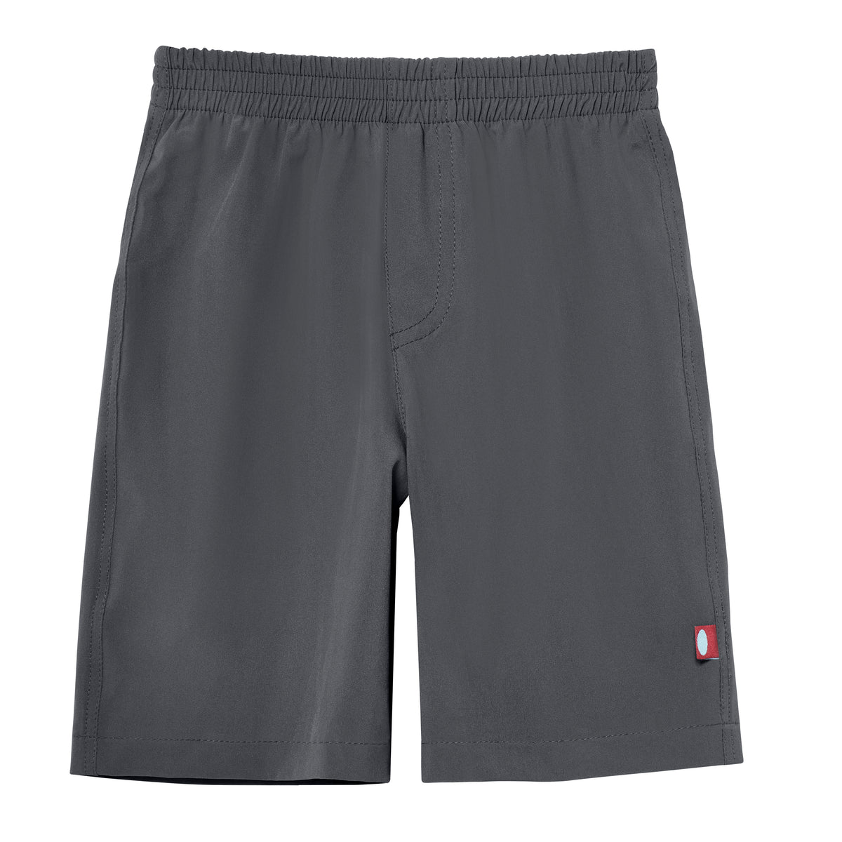 Boys UPF 50+ Soft Stretch Below the Knee Swim Board Shorts | Charcoal