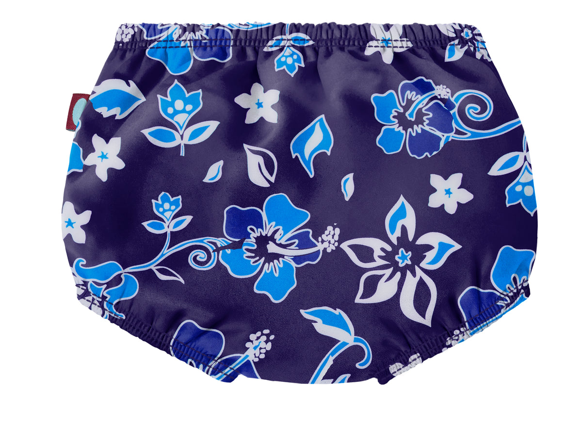 Boys and Girls Recycled Polyester UPF 50+ Swim Diaper Cover | Blue Hawaii