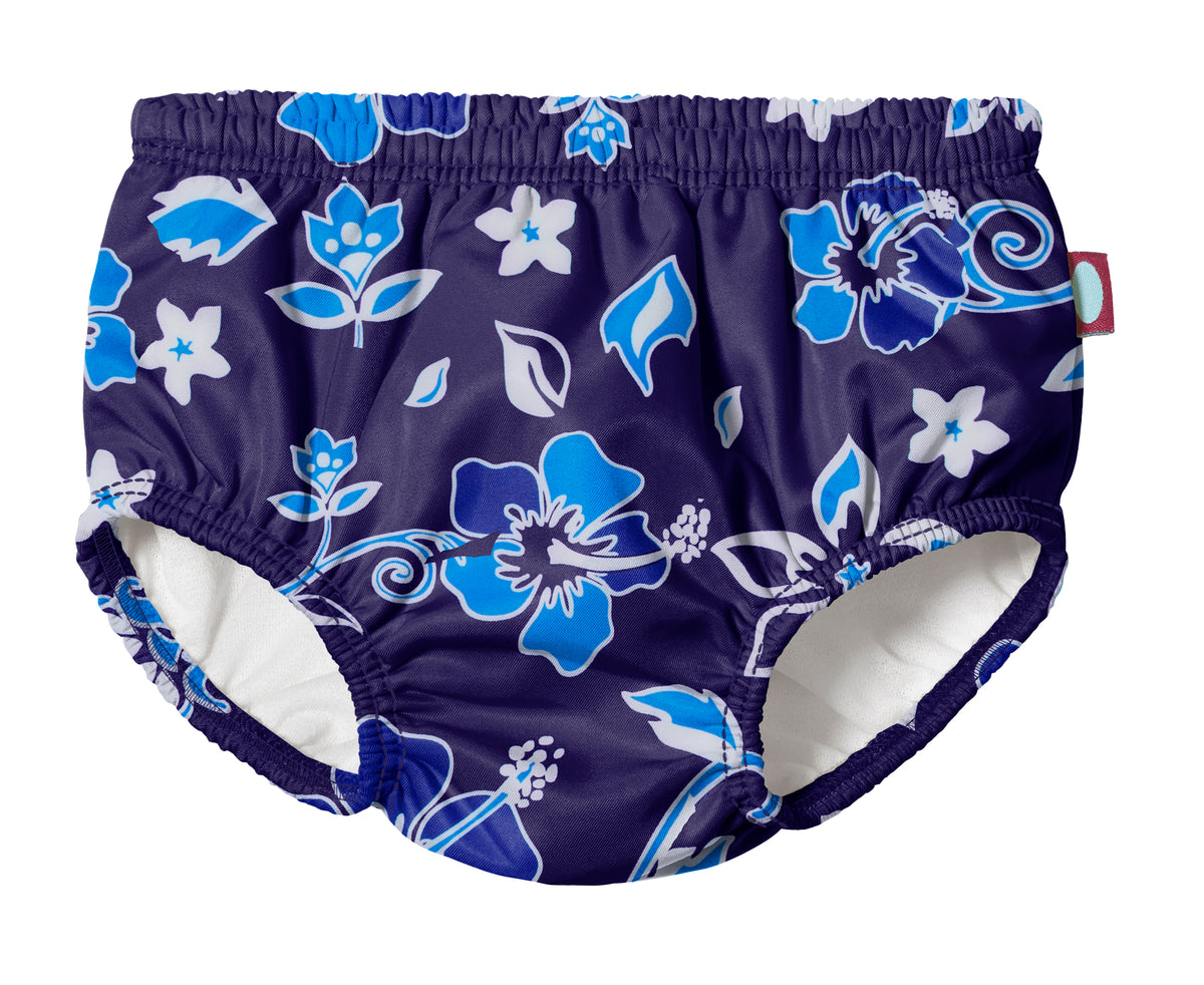 Boys and Girls Recycled Polyester UPF 50+ Swim Diaper Cover | Blue Hawaii