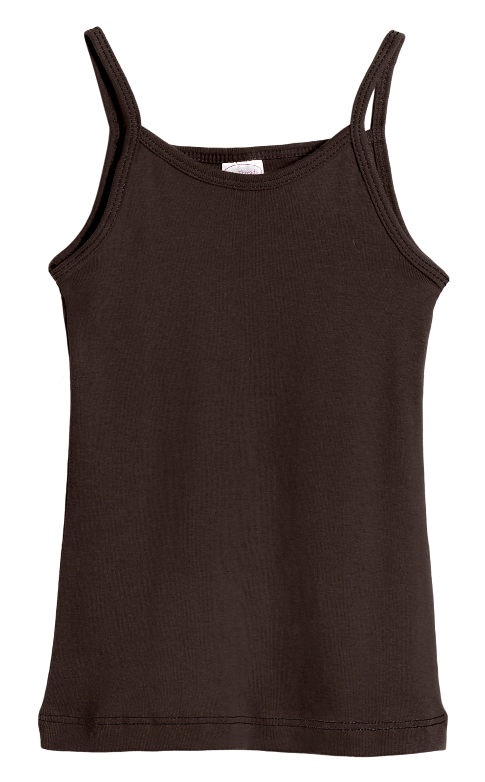 Girls Soft Cotton Camisole | Chocolate