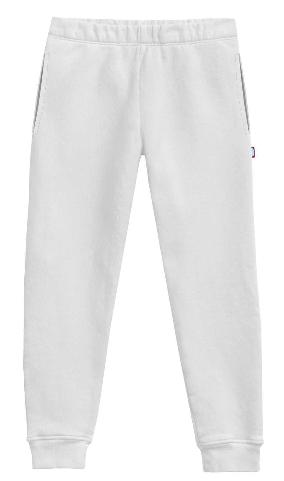 Soft Cotton Pocket Fleece Jogger| White