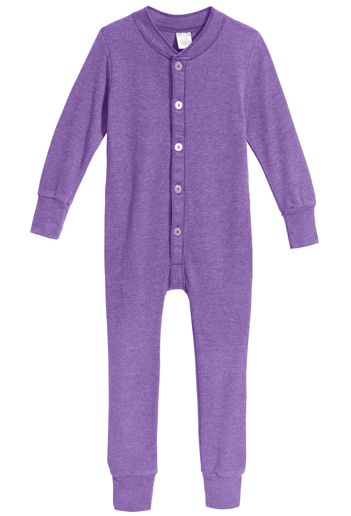 Boys and Girls Soft &amp; Cozy Thermal One- Piece Union Suit  | Deep Purple