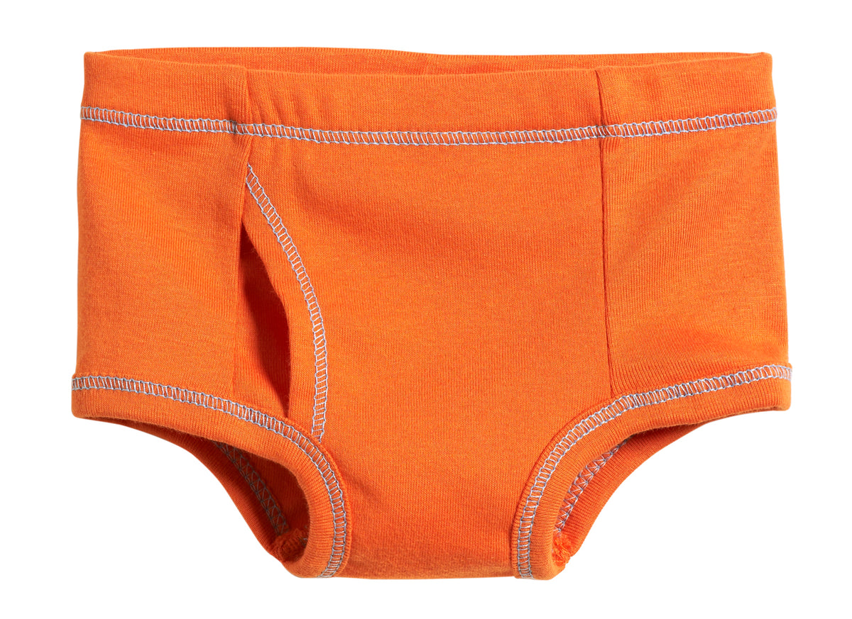 Boys Soft-Cotton Briefs | Orange