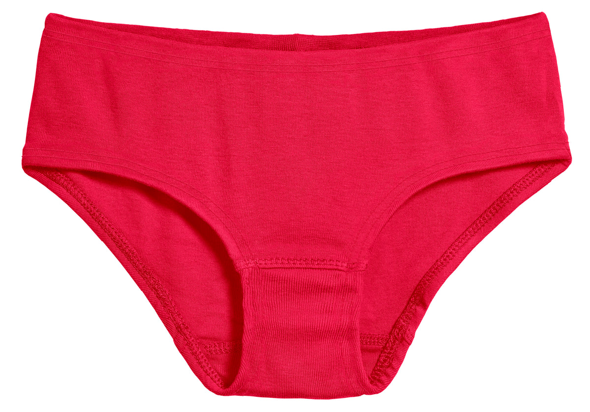 Girls Organic Cotton Brief | Candy Apple