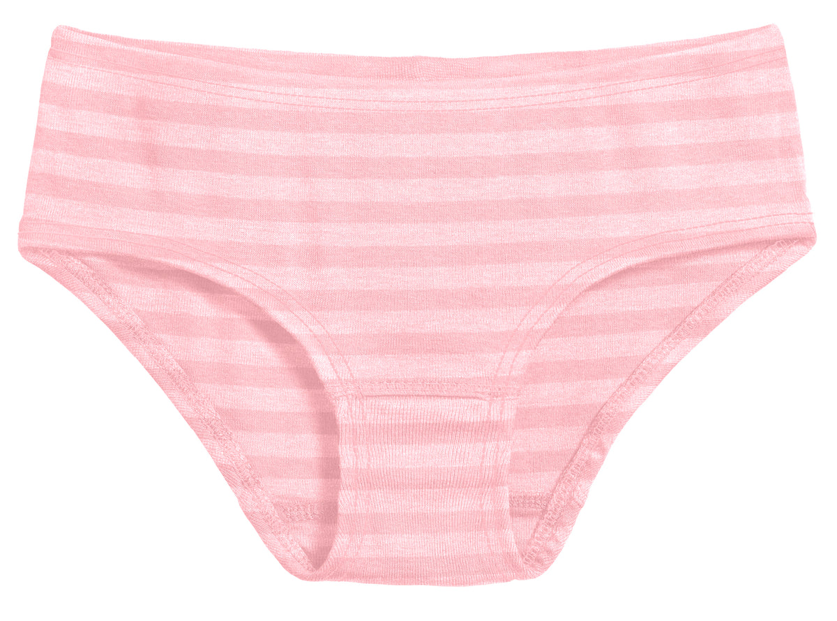 Girls Stripe Briefs | Pink