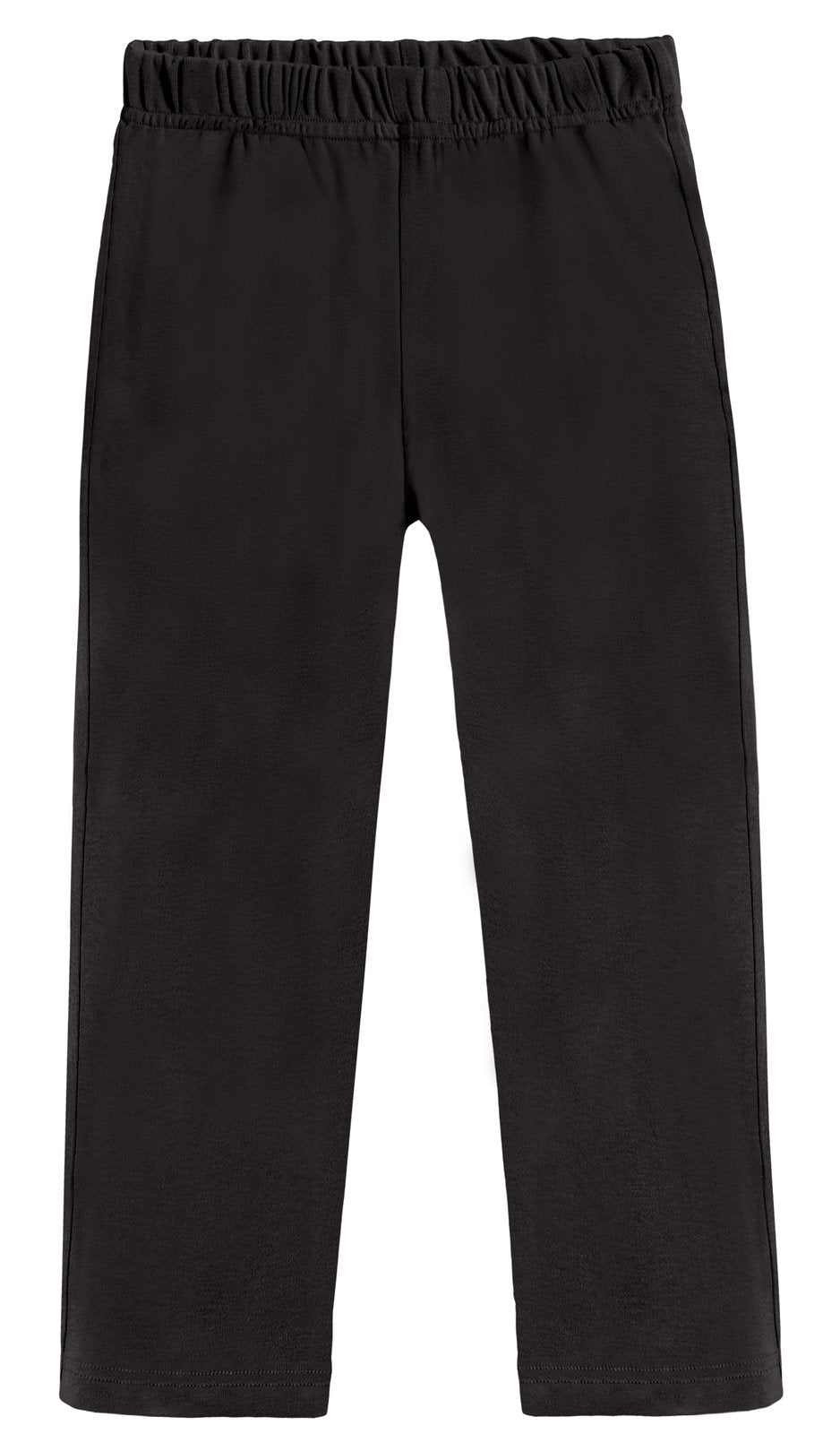 Boys Soft Cotton Athletic Pants - UPF 50+ | Black