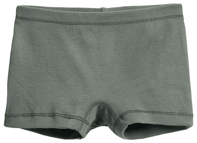 Girls Cotton Boy Shorts Underwear | Charcoal