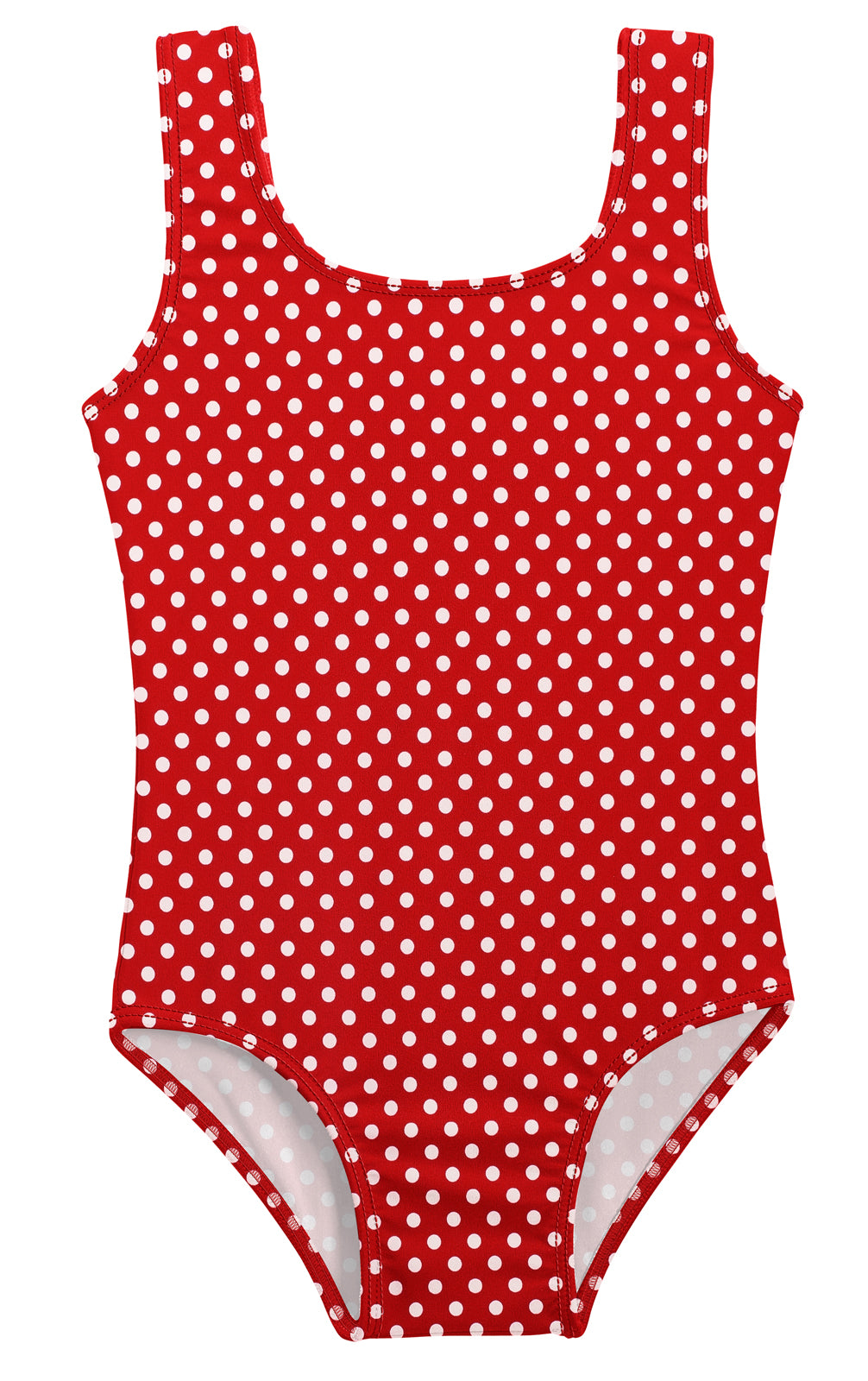 Red w/ White Polka Dot