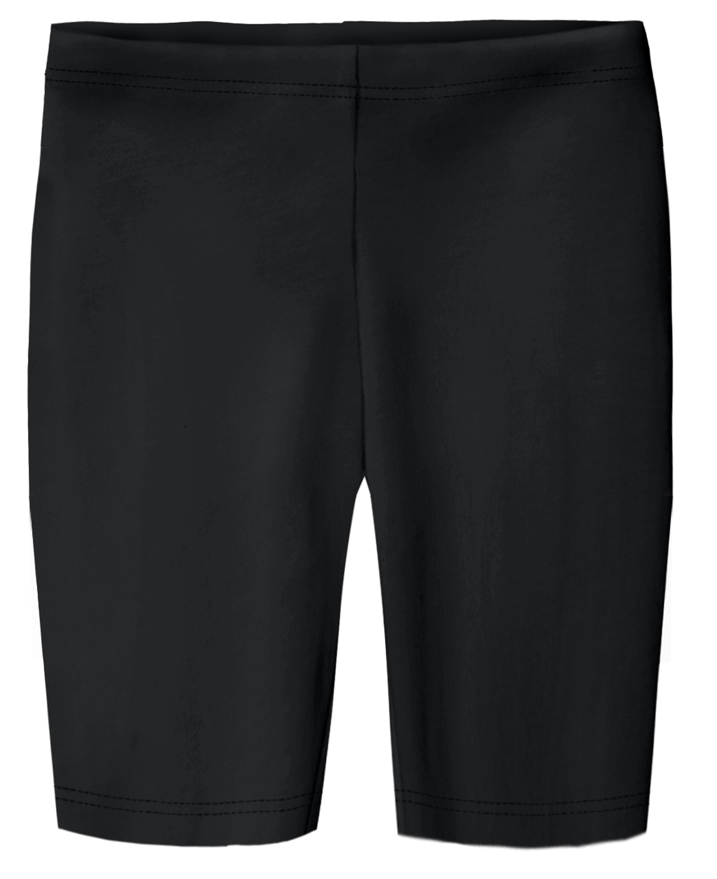 Girls black cotton best sale shorts