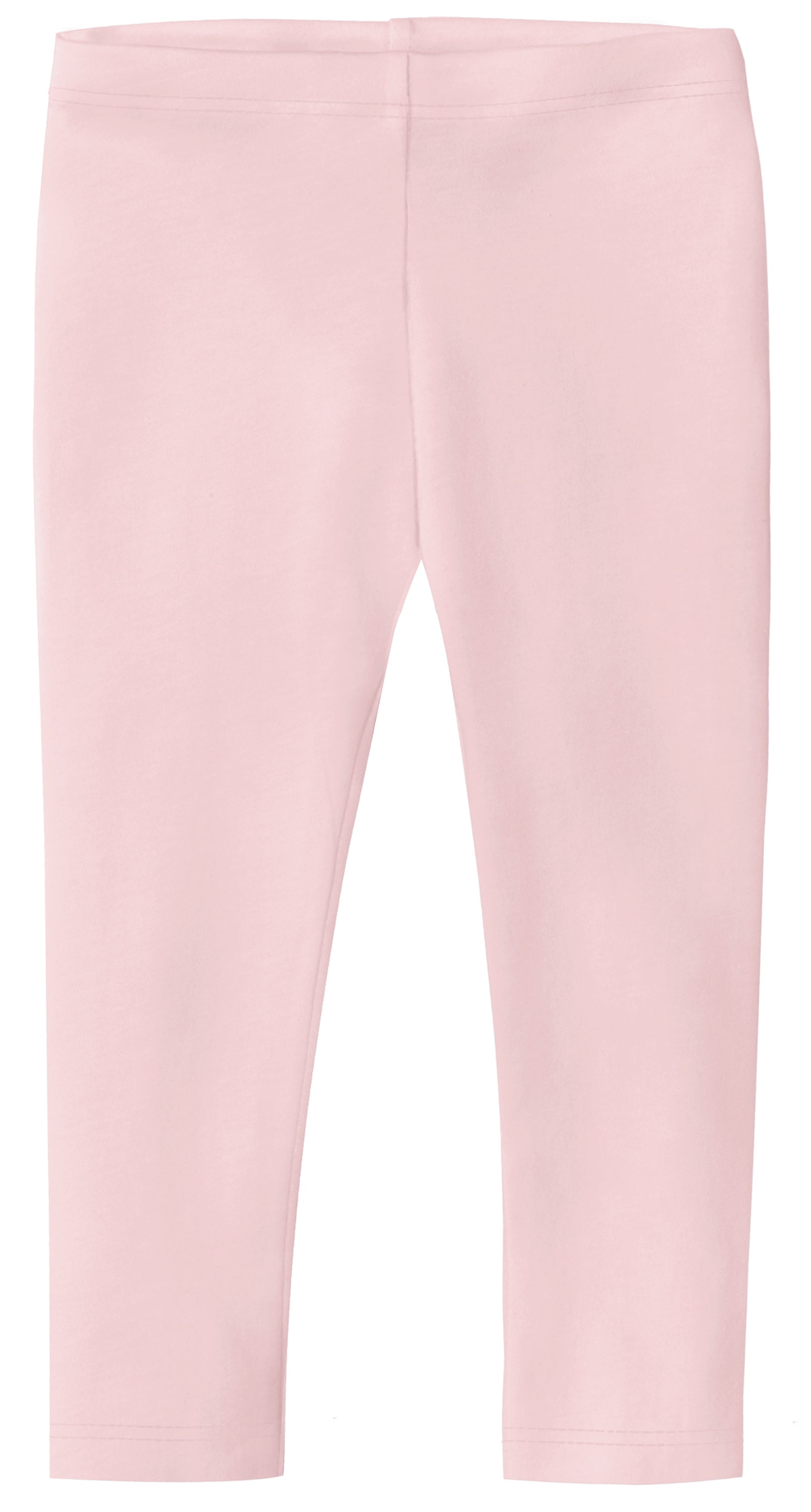 Girls Soft 100% Cotton Capri Leggings | Pink