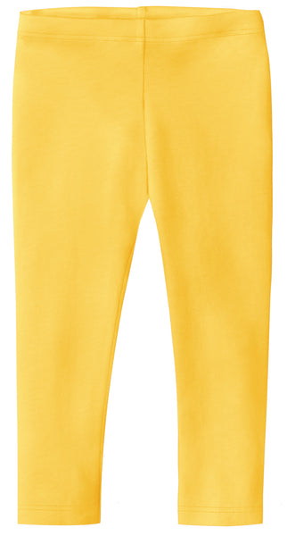 Girls yellow capri leggings hotsell