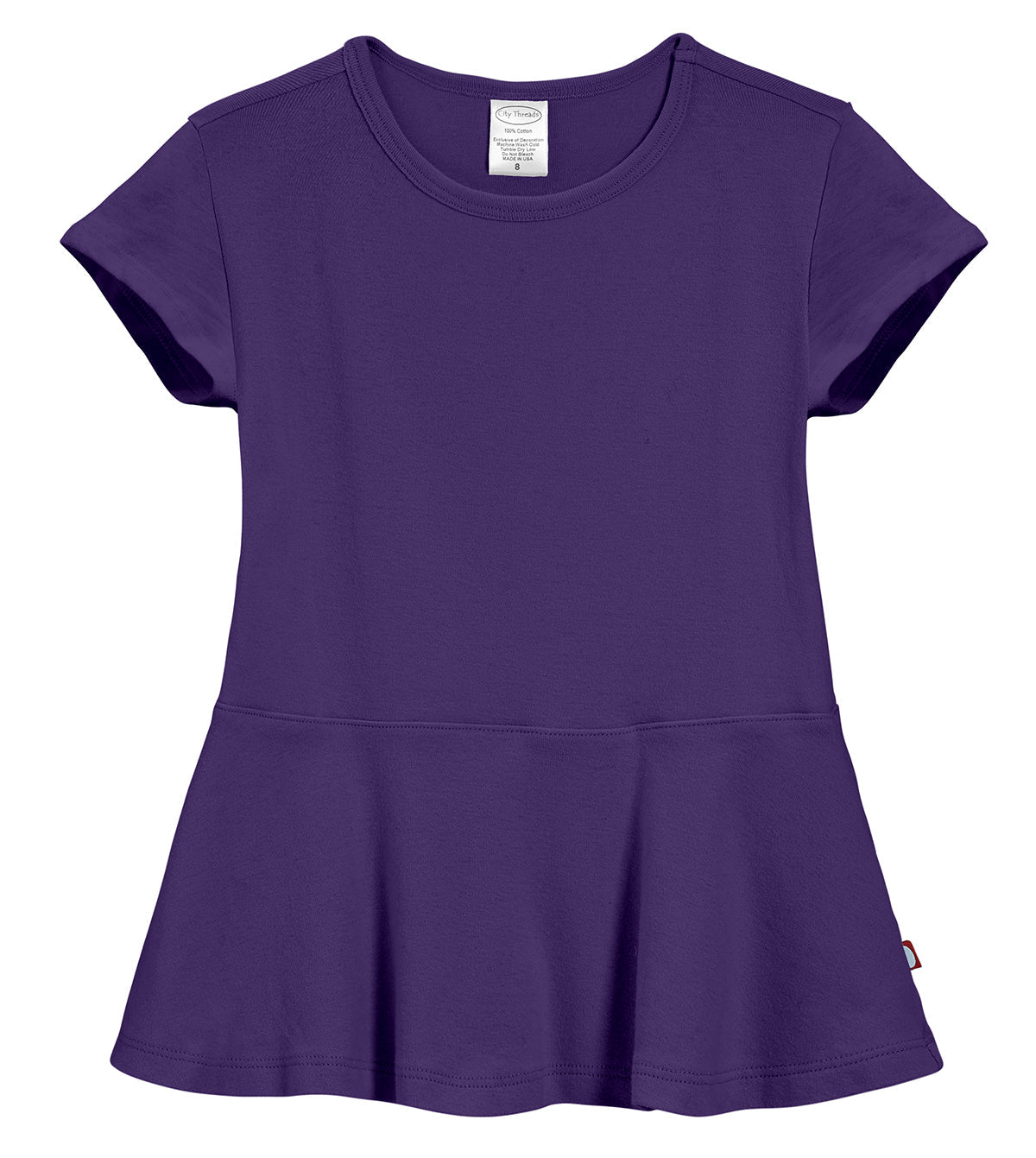 short sleeve peplum top
