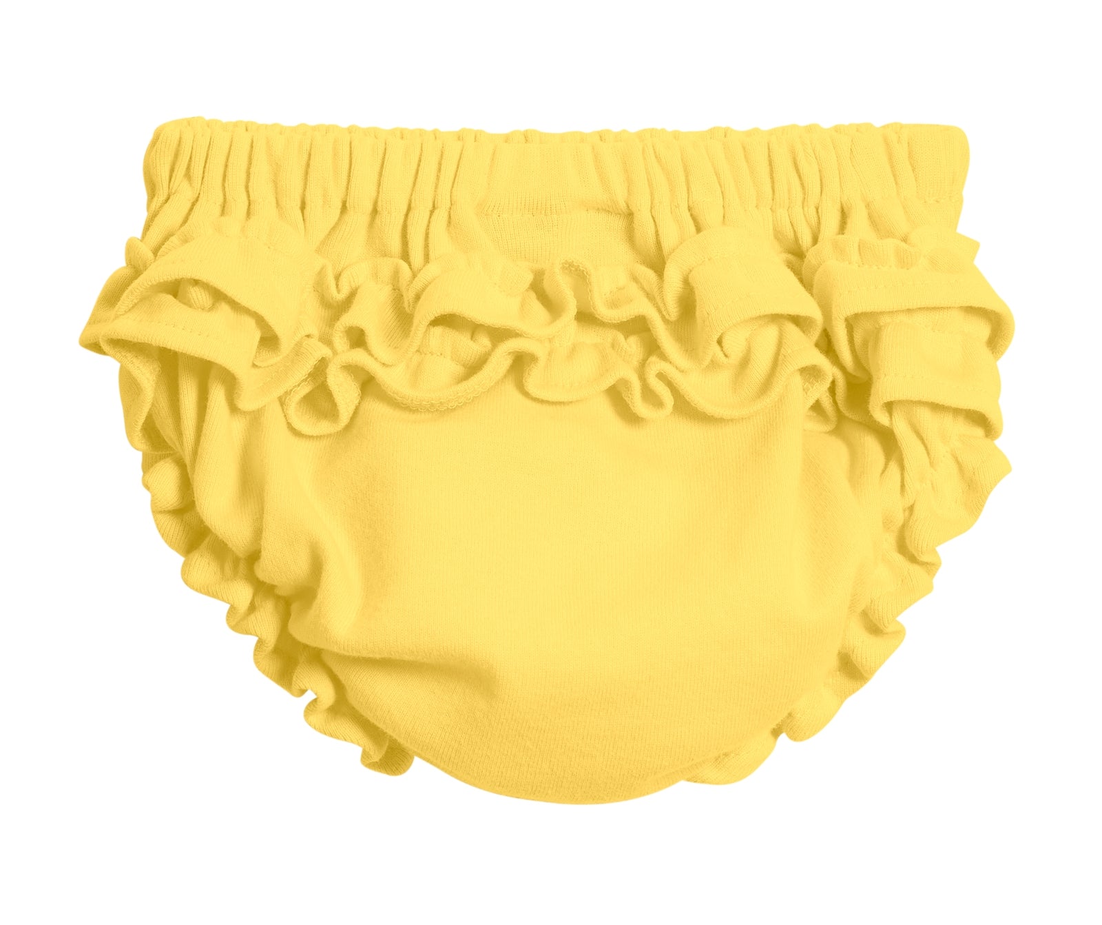 Girls Soft Cotton Ruffle Diaper Cover | Yellow
