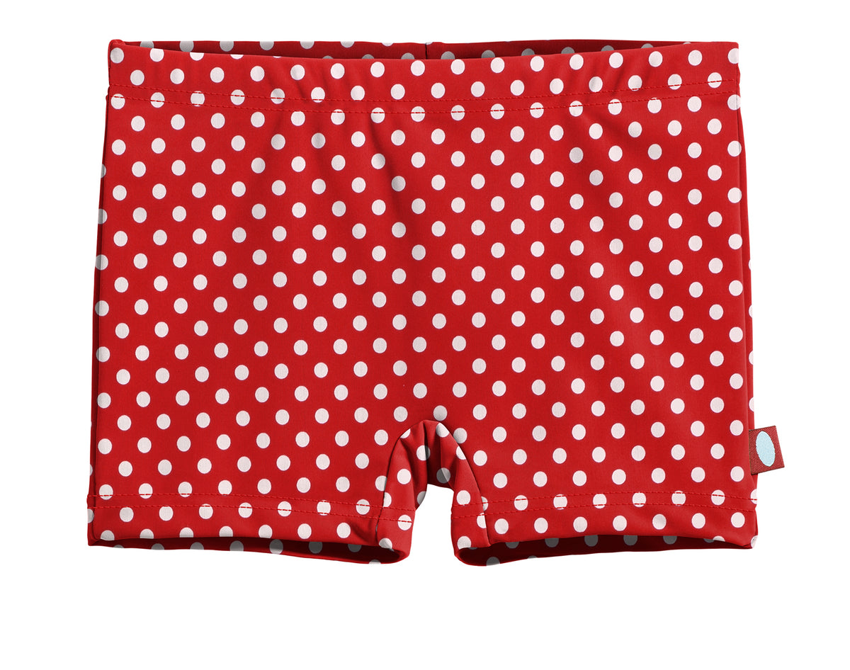 Red w/ White Polka Dot