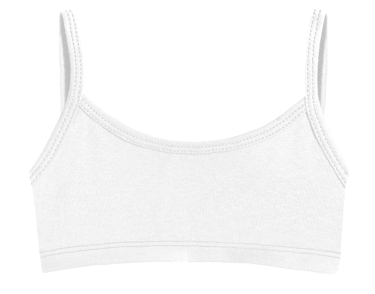 young girl training bra solid white color cotton training bra with