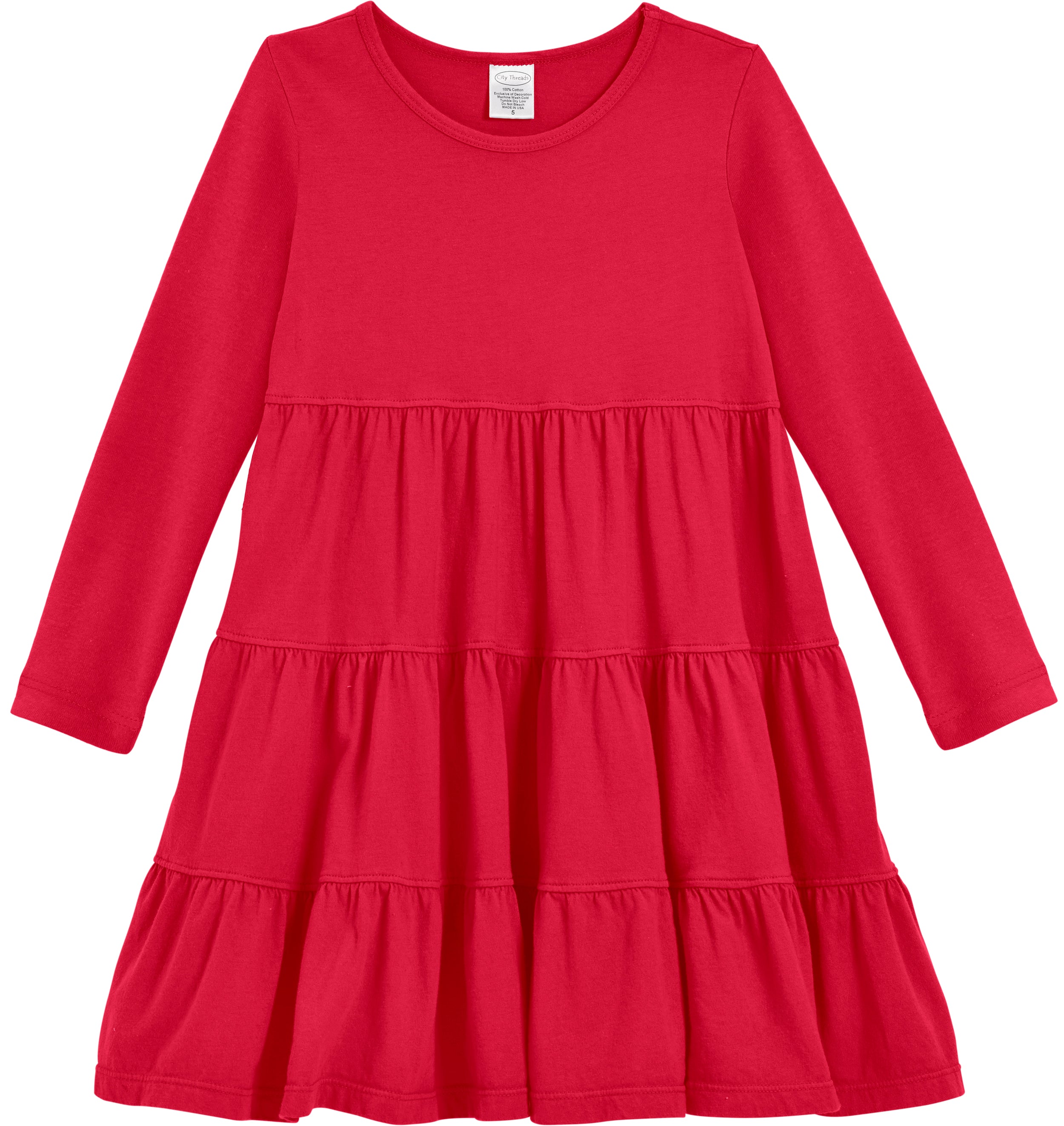 Tiered bell sleeve dress sale
