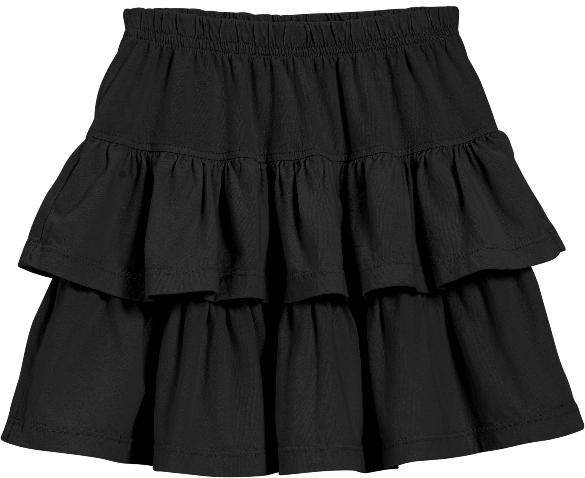 Girls Soft Cotton Jersey Tiered Skirt - City Threads USA