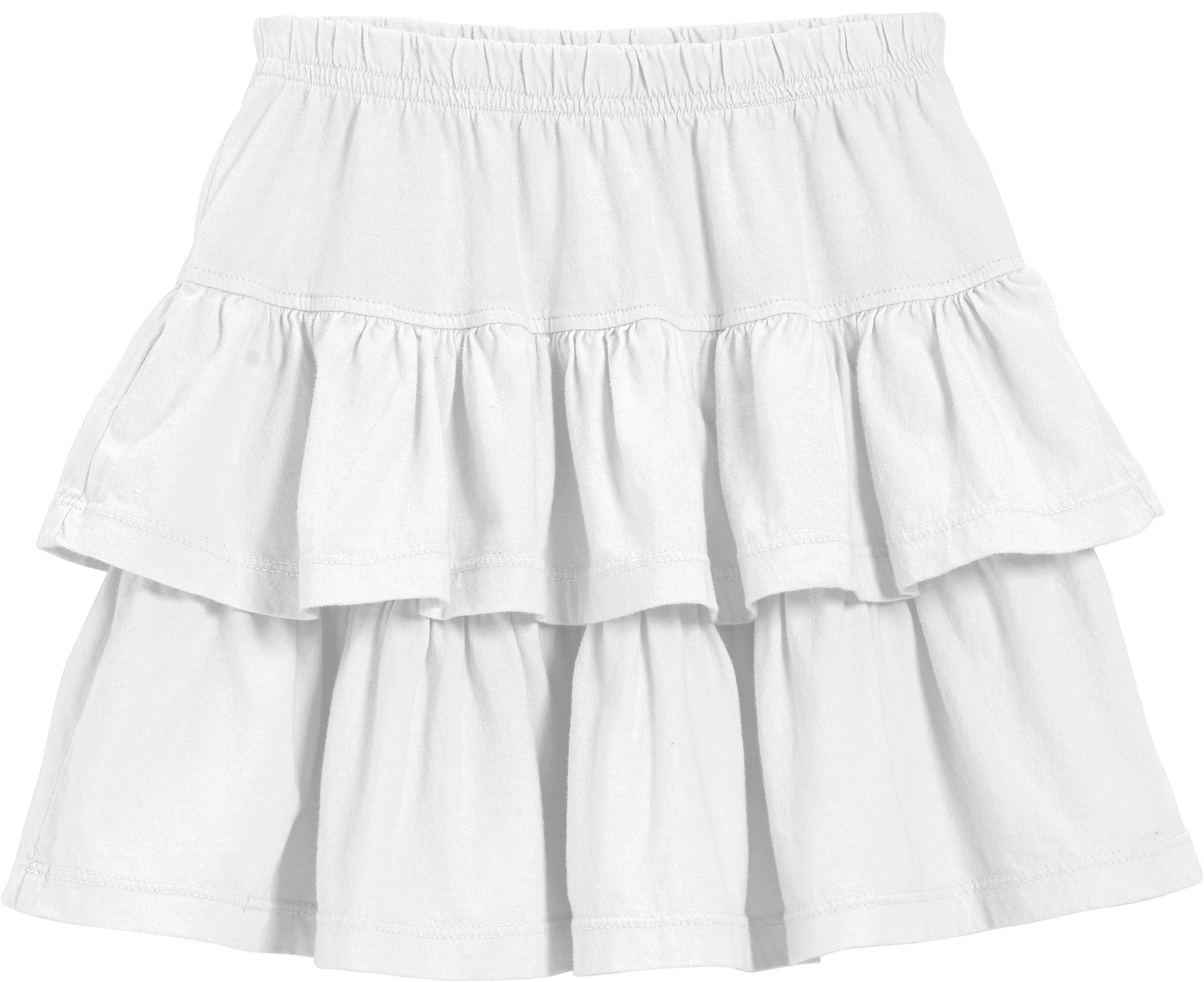 Girls Soft Cotton Jersey Tiered Skirt - City Threads USA