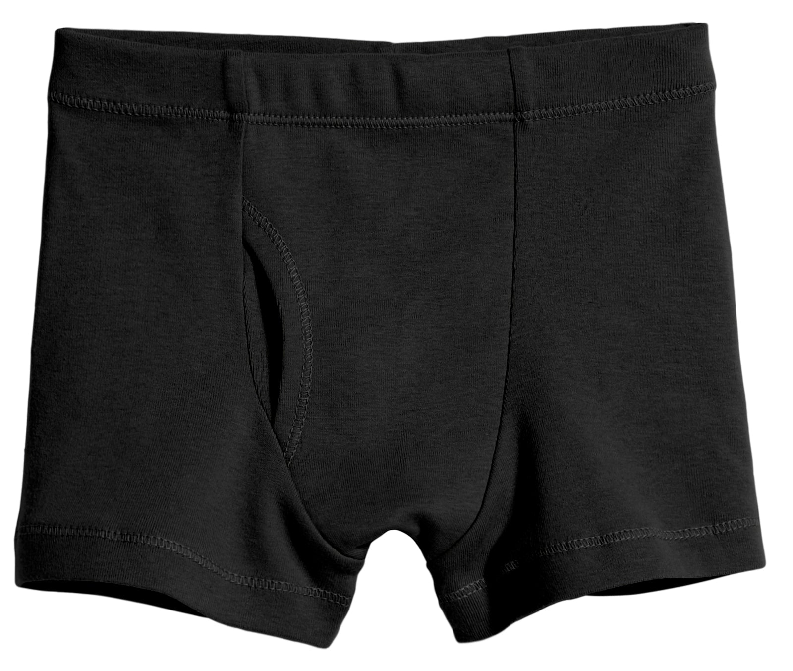 A-dam black boxer briefs with Karate print from GOTS organic